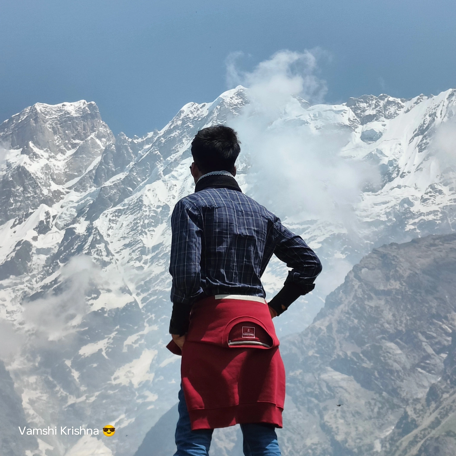 Vamshi in the mountains